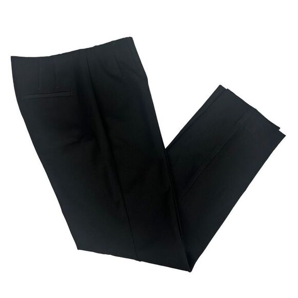 Talbots Black Flat-Front Side-Zip Slacks Trousers size 6 - Picture 1 of 7